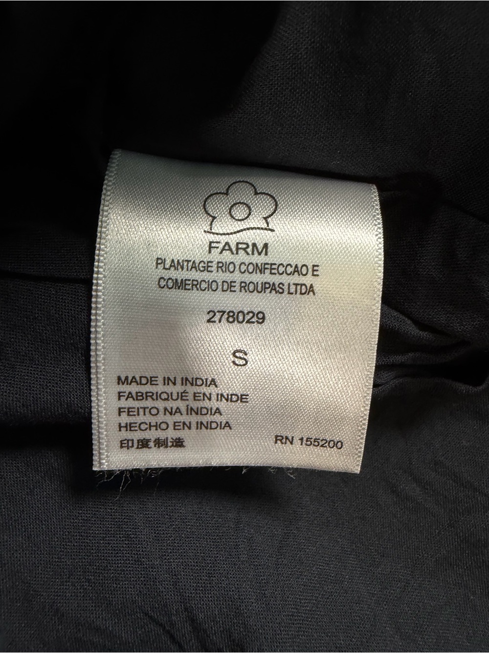 Farm Rio Anthropologie For Embroidered Maxi Dress Black Embroidery Size Small - Picture 10 of 14